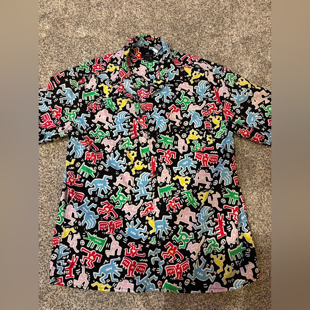 Keith Harring Graphic Men's Shirt